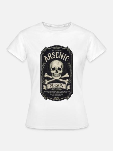 Retro Label Shirt 1 / Giftflasche - Frauen T-Shirt - Weiß