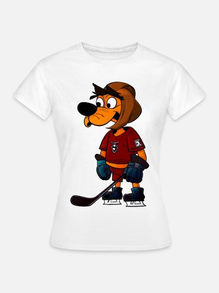 Hunde Eishockey - Frauen T-Shirt - Weiß