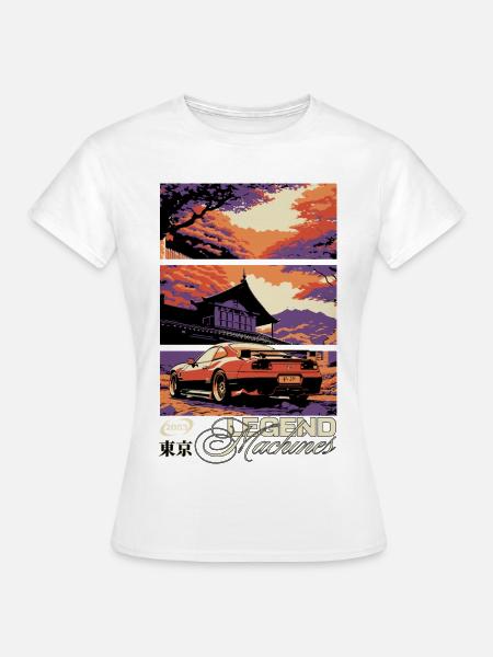 Legende des Triptychons Sunset Skyline - Frauen T-Shirt - Weiß
