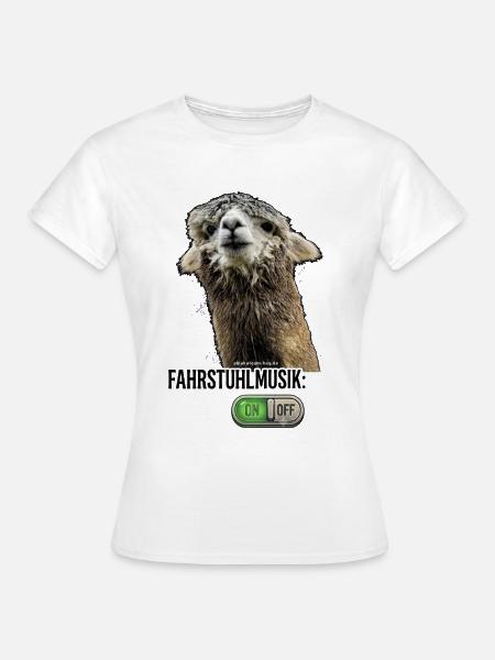Alpaka - Fahrstuhlmusik on - Frauen T-Shirt - Weiß