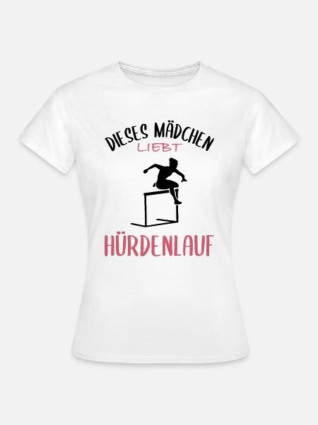 Hürdenlauf-Liebe - Mädchenpower - Frauen T-Shirt - Weiß