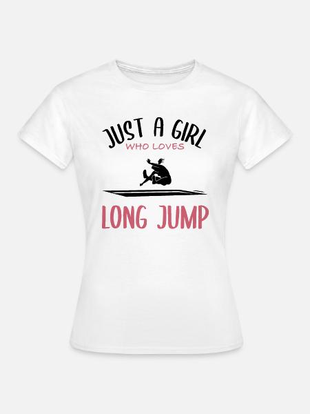 Weitsprung-Liebe - Frauen T-Shirt - Weiß