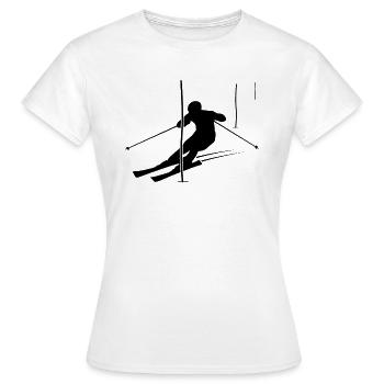 Cadeau de champion de slalom - T-shirt Femme - blanc - Devant - AI Model Female 172 dark (172cm)
