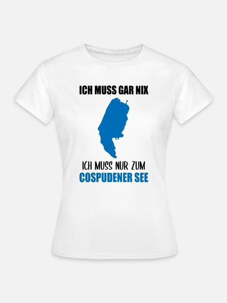 Cospudener See Lebensmotto - Frauen T-Shirt - Weiß