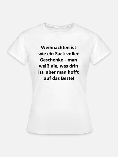 Überraschungs-Geschenk für jeden Anlass - Frauen T-Shirt - Weiß