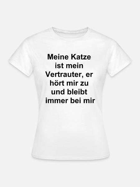 Tierischer Begleiter - Frauen T-Shirt - Weiß