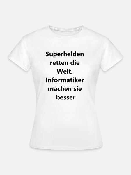 Heldenhafter Code Geschenk - Frauen T-Shirt - Weiß