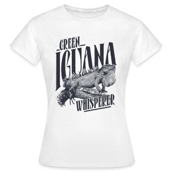 Iguana Iguana Iguana Whisperer - Women's T-Shirt - white - Front - AI Model Female 172 dark (172cm)