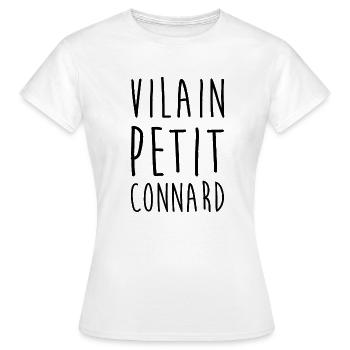 Vilain petit connard - T-shirt Femme - blanc - Devant - AI Model Female 172 dark (172cm)