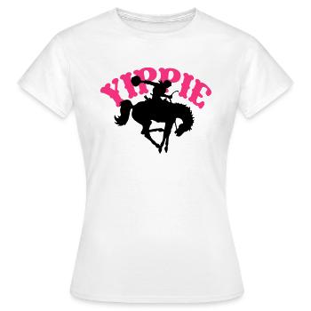 Yippie 2 - T-shirt Femme - blanc - Devant - AI Model Female 172 dark (172cm)