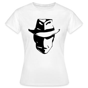 Gangster - T-shirt Femme - blanc - Devant - AI Model Female 172 dark (172cm)