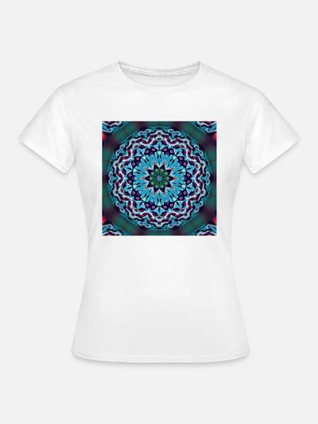 Kaleidoscopic Lightpainting Design #1 - Frauen T-Shirt - Weiß