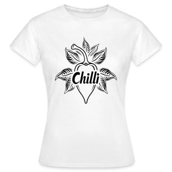 be Chilli - Women's T-Shirt - white - Front - AI Model Female 172 dark (172cm)