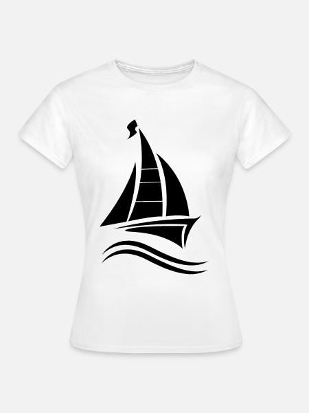 Segeln Segelboot Segelschein - Frauen T-Shirt - Weiß