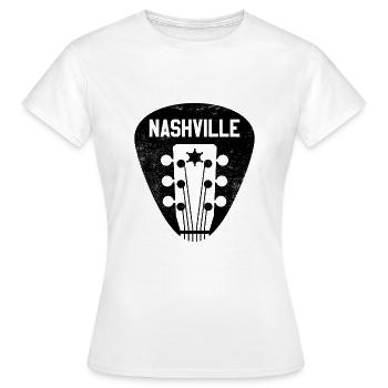 Nashville Country Musik - Frauen T-Shirt - Weiß - Vorne - AI Model Female 172 dark (172cm)