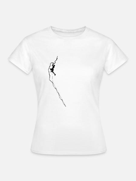 Klettern - Frauen T-Shirt - Weiß