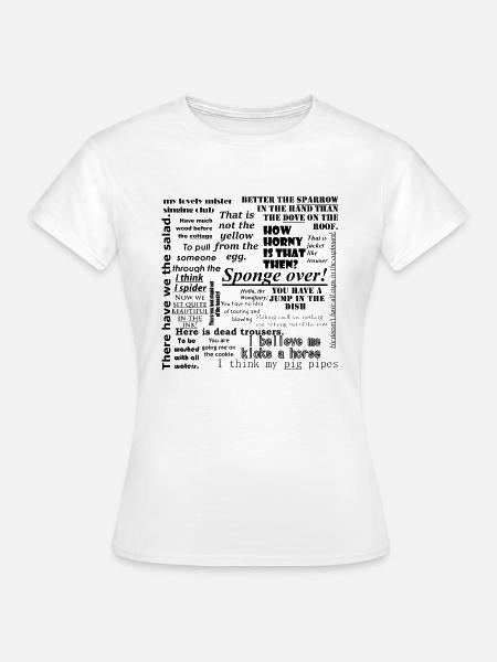 LET'S TALK DENGLISCH - Frauen T-Shirt - Weiß