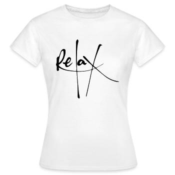 Relax - Women's T-Shirt - white - Front - AI Model Female 172 dark (172cm)