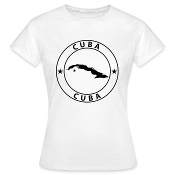 Cuba - T-shirt Femme - blanc - Devant - AI Model Female 172 dark (172cm)