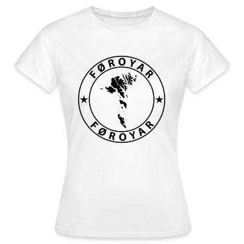 Färöer Inseln - Frauen T-Shirt - Weiß - Vorne - AI Model Female 172 dark (172cm)