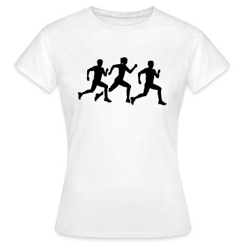 Courir - T-shirt Femme - blanc - Devant - AI Model Female 172 dark (172cm)