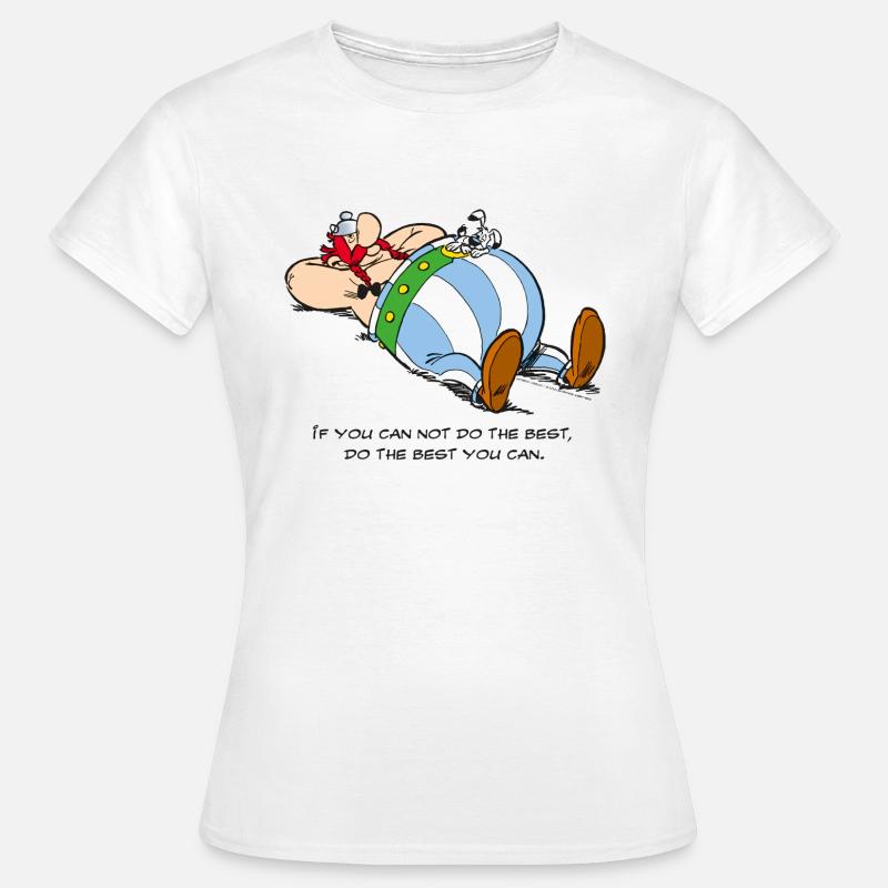 Asterix & Obelix - If You Can Not Do Best - Koszulka damska - biały