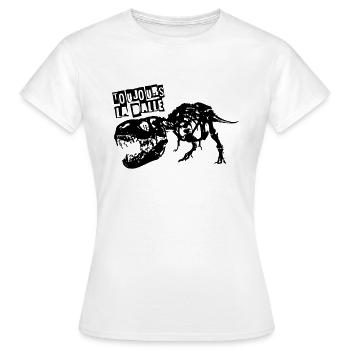 T-Rex - Frauen T-Shirt - Weiß - Vorne - AI Model Female 172 dark (172cm)