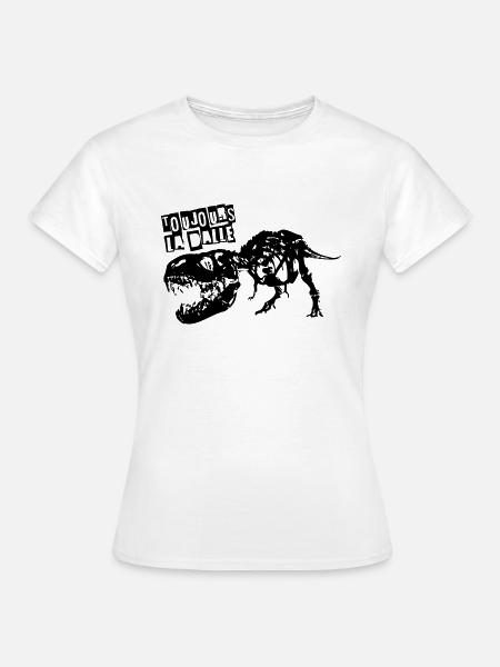 T-Rex - Frauen T-Shirt - Weiß