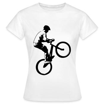 Biking - Trial - Frauen T-Shirt - Weiß - Vorne - AI Model Female 172 dark (172cm)