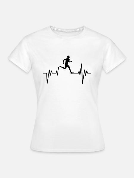 Running Pulse T-Shirt - Frauen T-Shirt - Weiß