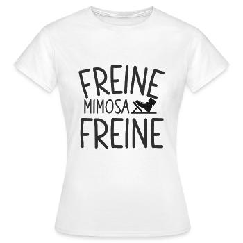 Freine mimosa freine humour film culte - T-shirt Femme - blanc - Devant - AI Model Female 172 dark (172cm)