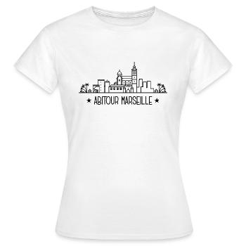 Abschlussfahrt Marseille Abireise Abifahrt Abitour - Frauen T-Shirt - Weiß - Vorne - AI Model Female 172 dark (172cm)