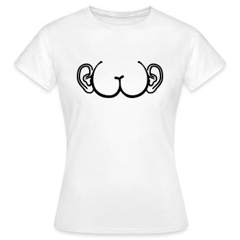 Ass - Women's T-Shirt - white - Front - AI Model Female 172 dark (172cm)