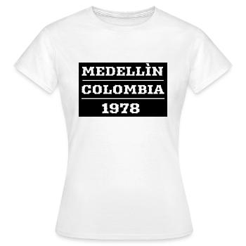 Medellin Colombia - Frauen T-Shirt - Weiß - Vorne - AI Model Female 172 dark (172cm)