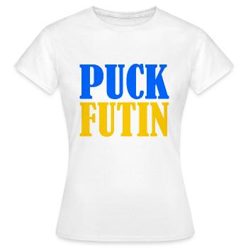 Puck futin - Frauen T-Shirt - Weiß - Vorne - AI Model Female 172 dark (172cm)