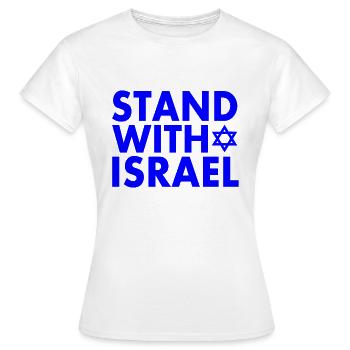 Israel - T-shirt Femme - blanc - Devant - AI Model Female 172 dark (172cm)