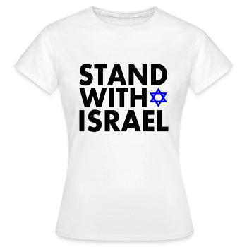 Israel - T-shirt Femme - blanc - Devant - AI Model Female 172 dark (172cm)