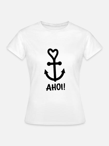 Anker Maritime Meer Segeln - Frauen T-Shirt - Weiß