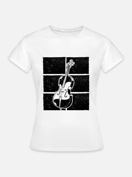 Cello Cellospieler Cellist - Frauen T-Shirt - Weiß