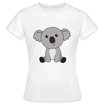 Koala animaux mignons pour les enfants mignons petits animaux - T-shirt Femme - blanc - Devant - AI Model Female 172 dark (172cm)