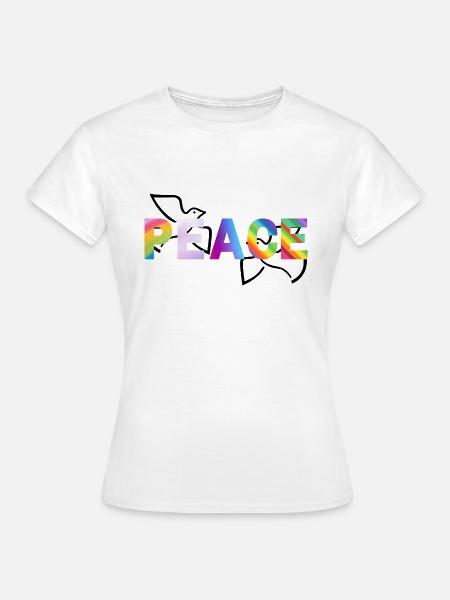 Friede - kein Krieg ! - Frauen T-Shirt - Weiß