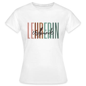 Lehrerin Erdkunde Erdkundelehrerin Geschenk - Frauen T-Shirt - Weiß - Vorne - AI Model Female 172 dark (172cm)