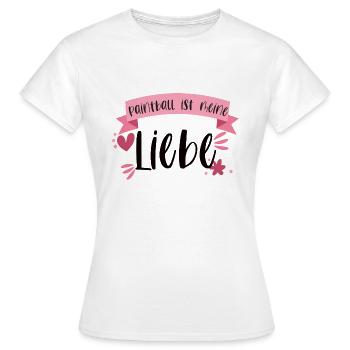Paintball Paintballer Gotcha Liebe Geschenk - Frauen T-Shirt - Weiß - Vorne - AI Model Female 172 dark (172cm)