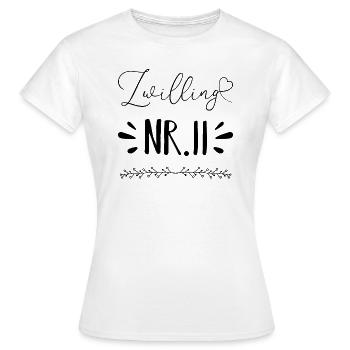 Twins - Women's T-Shirt - white - Front - AI Model Female 172 dark (172cm)