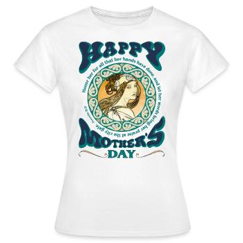Mother's Day with a Christian touch - Women's T-Shirt - white - Front - AI Model Female 172 dark (172cm)