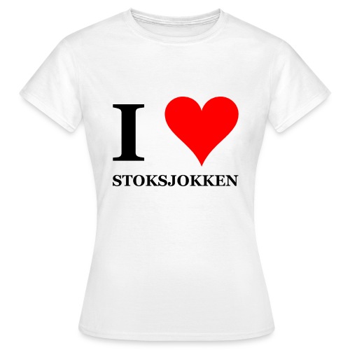 I love stoksjokken (Nordic Walking) - Vrouwen T-shirt