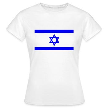 Israel - T-shirt Femme - blanc - Devant - AI Model Female 172 dark (172cm)