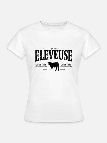 Eleveuse - T-shirt Femme - blanc
