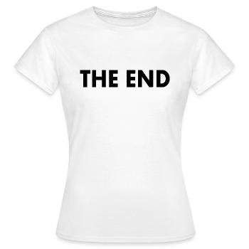 The end - Frauen T-Shirt - Weiß - Vorne - AI Model Female 172 dark (172cm)