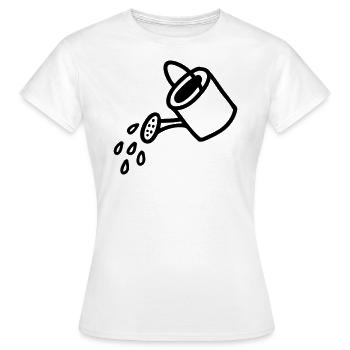 Arrosoir - Line - T-shirt Femme - blanc - Devant - AI Model Female 172 dark (172cm)